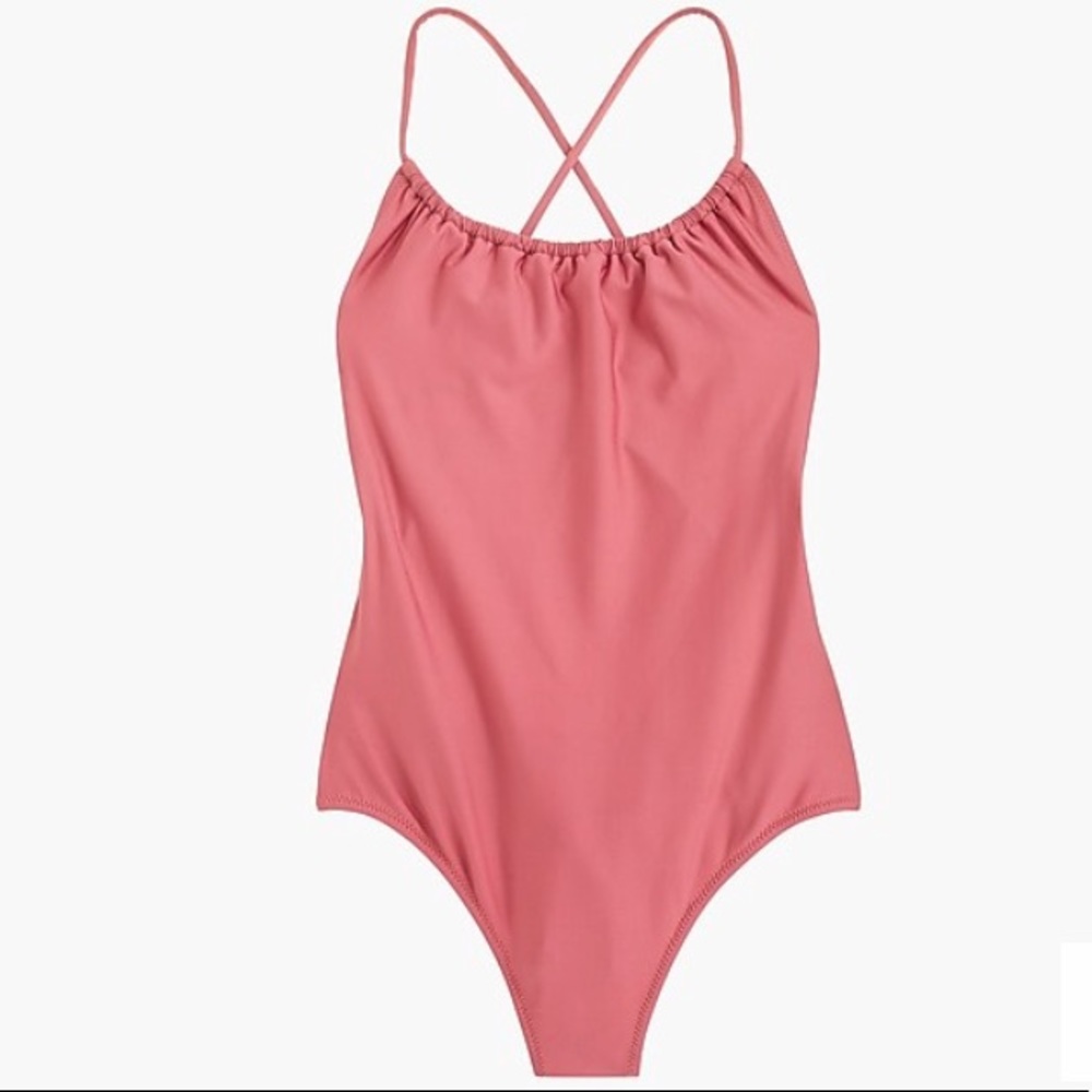 J. Crew Playa Rockaway Ruched One-Piece Swimsuit